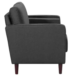 Kirklands Home Heather Chelsea Modern Sofa Gray Clearance
