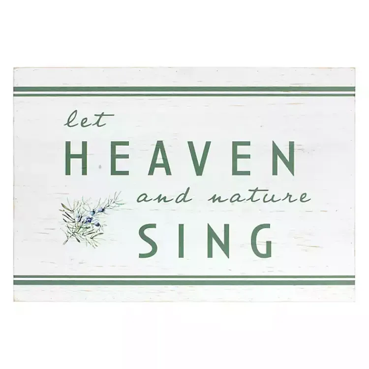 Christmas Art & Wall Decor>Kirklands Home Heaven and Nature Sing Wall Plaque