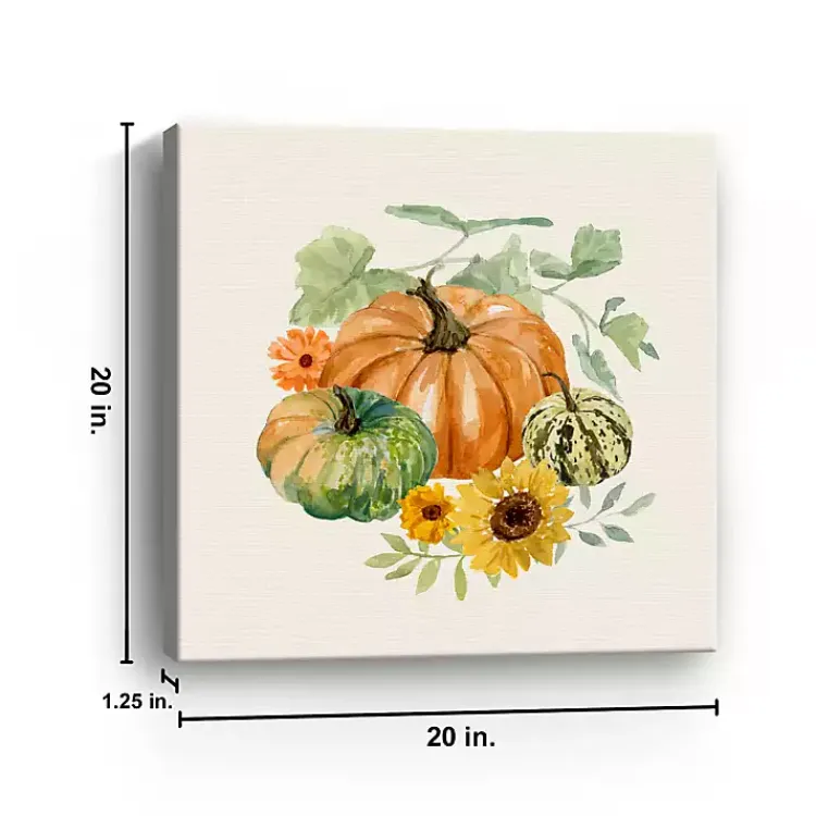 Fall>Kirklands Home Heirloom Harvest Canvas Wall Plaque