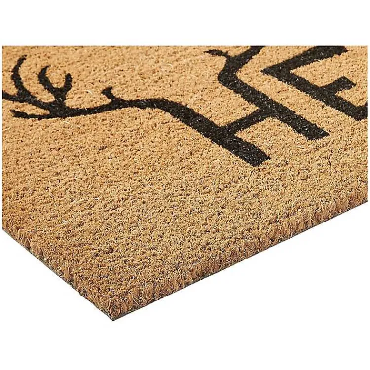 Kirklands Home Hello Antlers Doormat Brown Discount