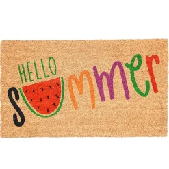 Kirklands Home Hello Summer Watermelon Doormat Multi Best