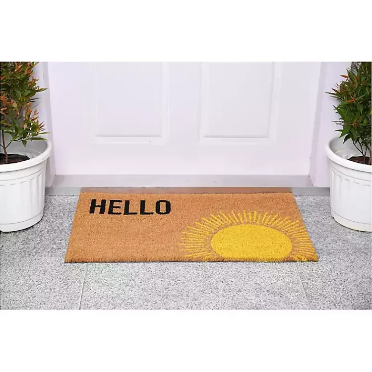 Kirklands Home Hello Sunburst Doormat