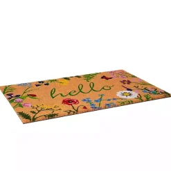 Kirklands Home Hello Wildflower Doormat Clearance
