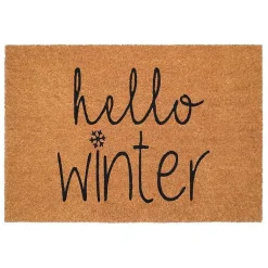Kirklands Home Hello Winter Coir Doormat Best