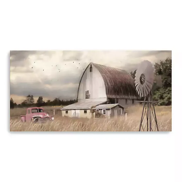 Kirklands Home Henderson Bay Farm Giclee Canvas Art Print Tan Clearance