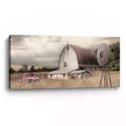 Kirklands Home Henderson Bay Farm Giclee Canvas Art Print Tan Clearance