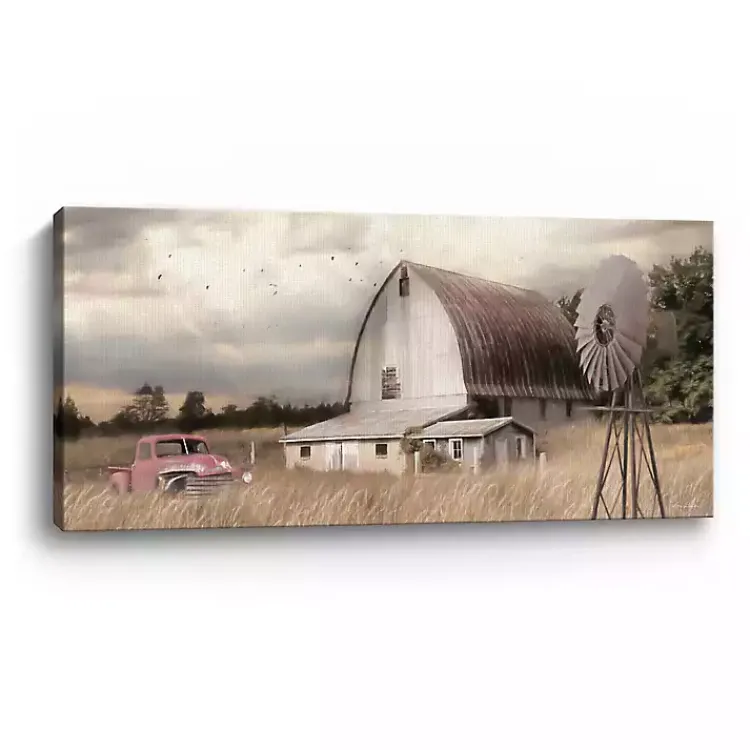 Kirklands Home Henderson Bay Farm Giclee Canvas Art Print Tan Clearance