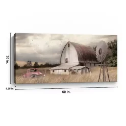 Kirklands Home Henderson Bay Farm Giclee Canvas Art Print Tan Clearance