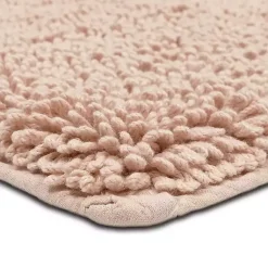 Kirklands Home High Pile Blush Cotton Non-Skid Classic Bath Mat Pink Outlet