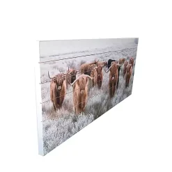 Kirklands Home Highland Herd Wood Art Print, 45x19 in. Discount