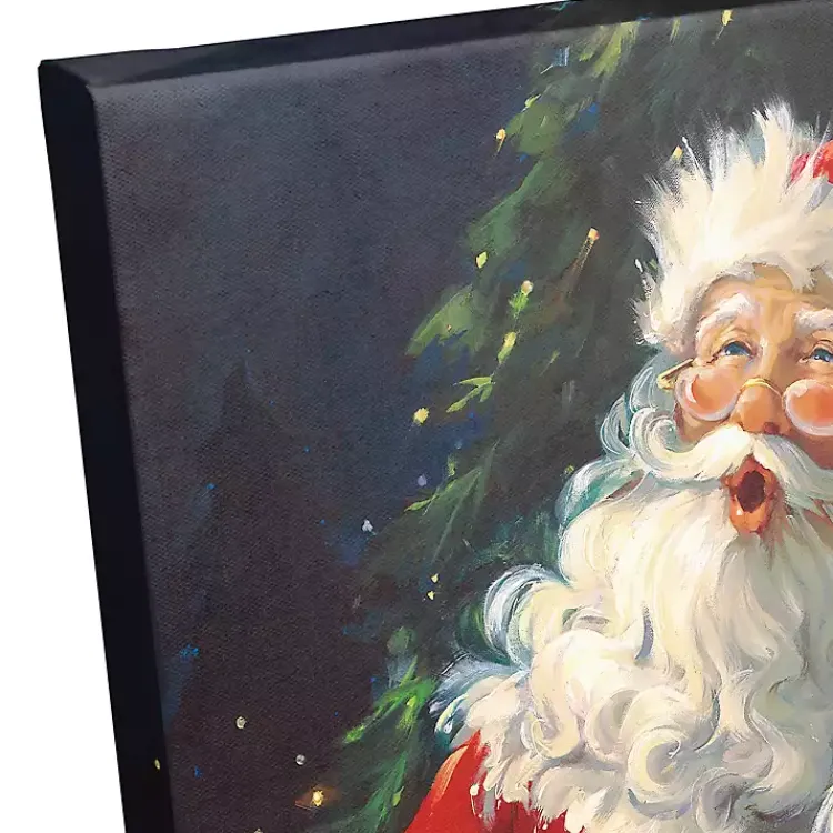 Christmas Art & Wall Decor>Kirklands Home Ho Ho Ho Santa Claus Canvas Art Print