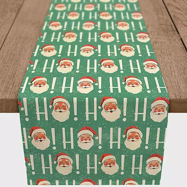 Kirklands Home Ho Ho Ho Vintage Santa Table Runner, 90 in. Sale