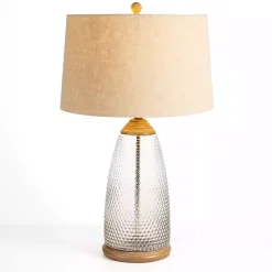 Kirklands Home Hobnail Glass Table Lamp Tan Outlet