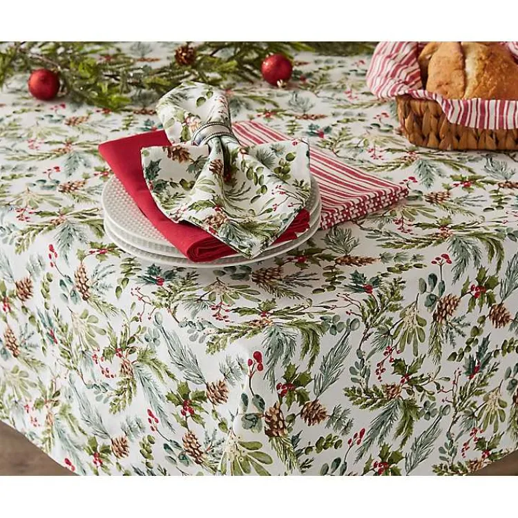 Christmas Dining & Entertaining>Kirklands Home Holiday Berries Tablecloth, 52 in.