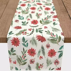 Christmas Dining & Entertaining>Kirklands Home Holiday Florals Table Runner, 72 in.