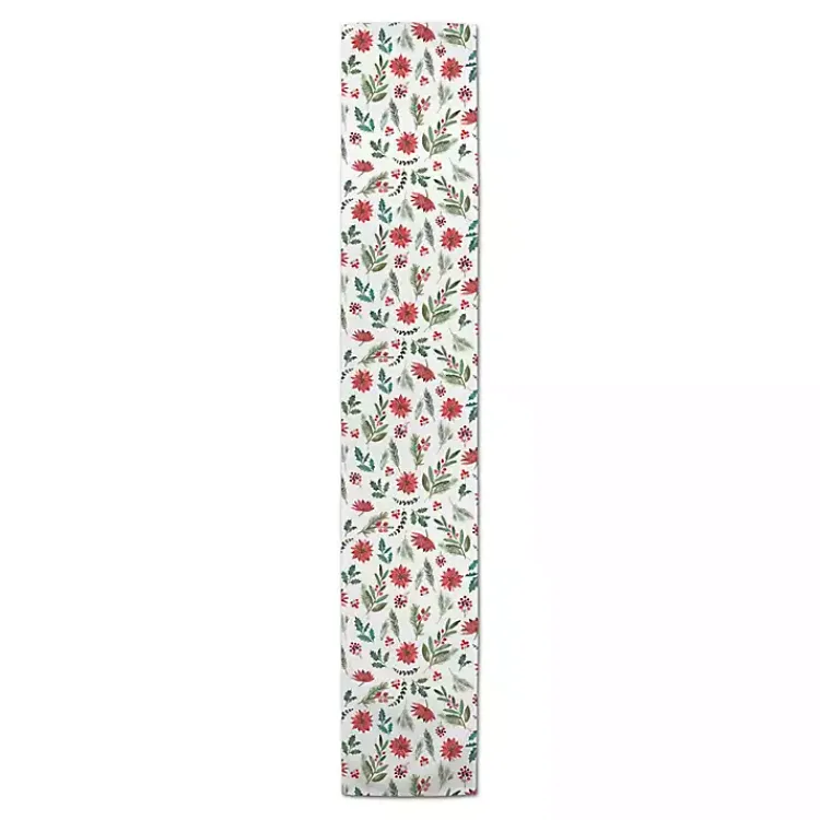 Christmas Dining & Entertaining>Kirklands Home Holiday Florals Table Runner, 72 in.