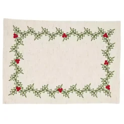 Christmas Dining & Entertaining>Kirklands Home Holly Berry 8-pc. Placemat and Napkin Set