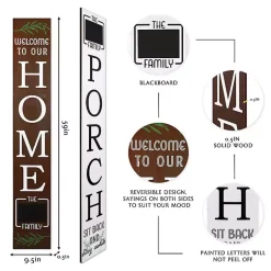 Kirklands Home Home Chalk Board Two-Sided Porch Board Best