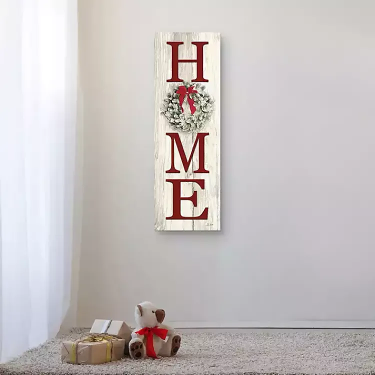 Christmas Art & Wall Decor>Kirklands Home Home Christmas Wreath Canvas Art Print