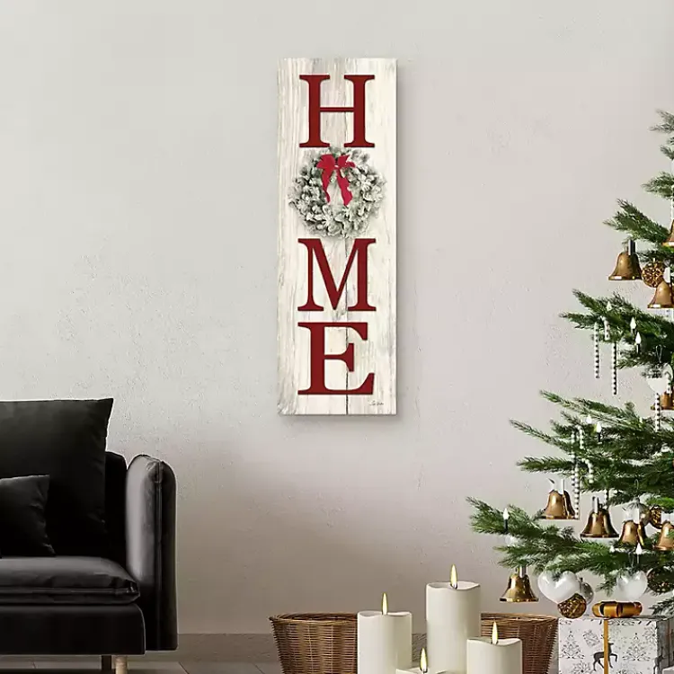 Christmas Art & Wall Decor>Kirklands Home Home Christmas Wreath Canvas Art Print