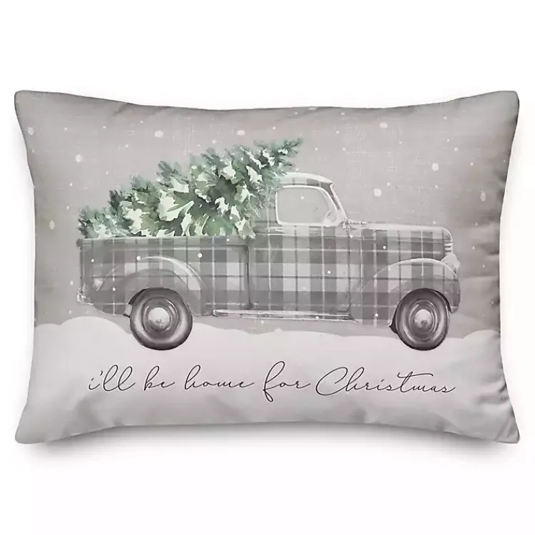 Pillows>Kirklands Home Home For Christmas Truck Accent Pillow