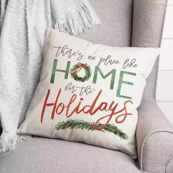 Christmas Pillows>Kirklands Home Home for the Holidays Christmas Pillow Ivory