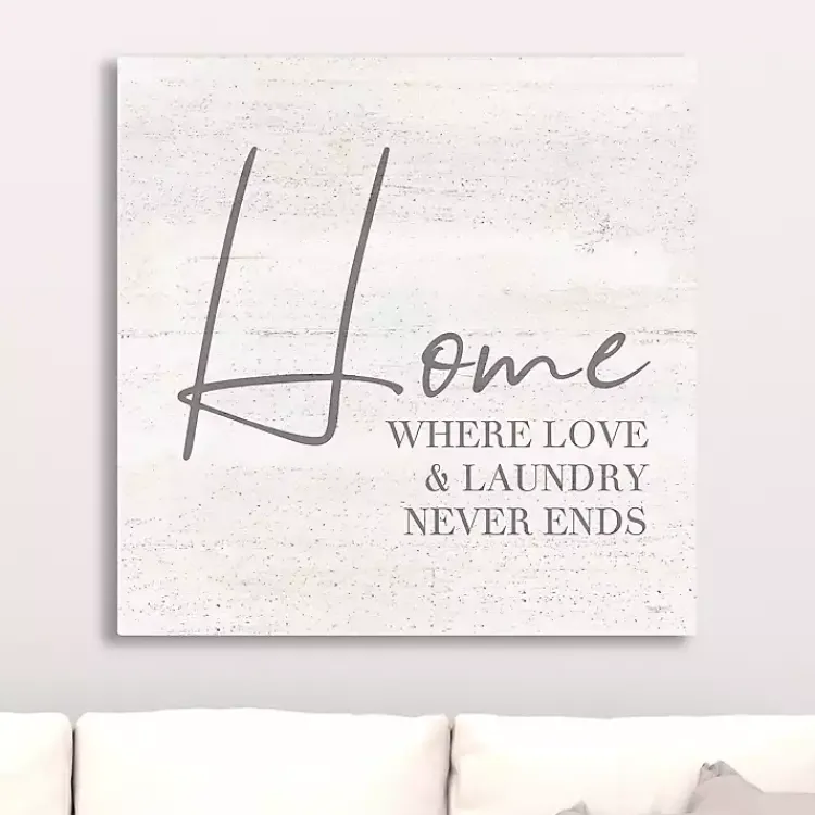 Kirklands Home Home Love and Laundry Canvas Art Print Discount