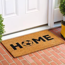 Kirklands Home Home Soccer Ball Doormat Sale