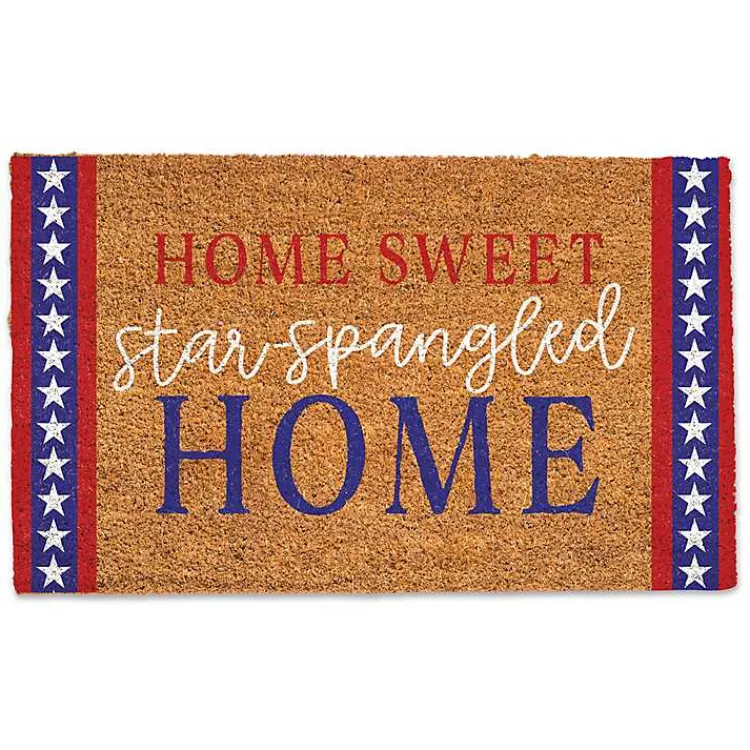 Kirklands Home Home Sweet Star-Spangled Home Coir Doormat Clearance