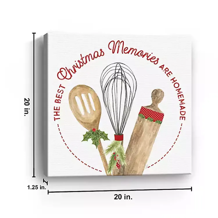 Christmas Art & Wall Decor>Kirklands Home Homemade Christmas Memories Canvas Art Print