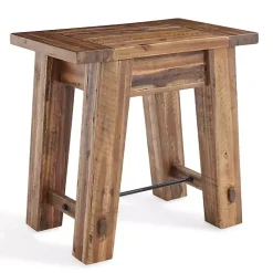 Kirklands Home Honey Acacia Rustic Accent Table Tan New