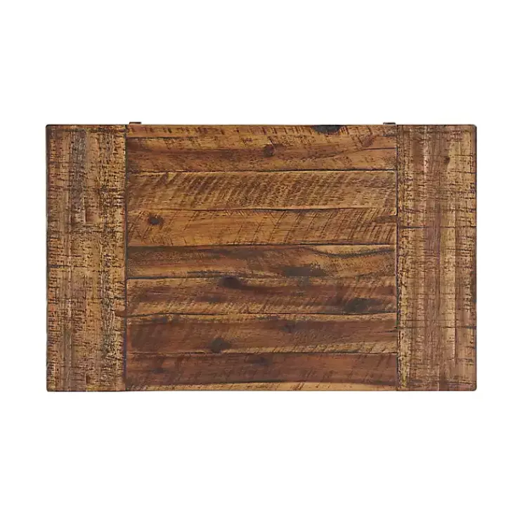 Kirklands Home Honey Acacia Rustic Accent Table Tan New