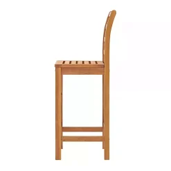 Kirklands Home Honey Acacia Wood Bar Height 3-pc. Bistro Set Tan Clearance