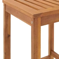 Kirklands Home Honey Acacia Wood Bar Height 3-pc. Bistro Set Tan Clearance
