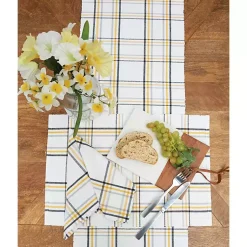 Kirklands Home Honey Bee Plaid Table Runner Sale