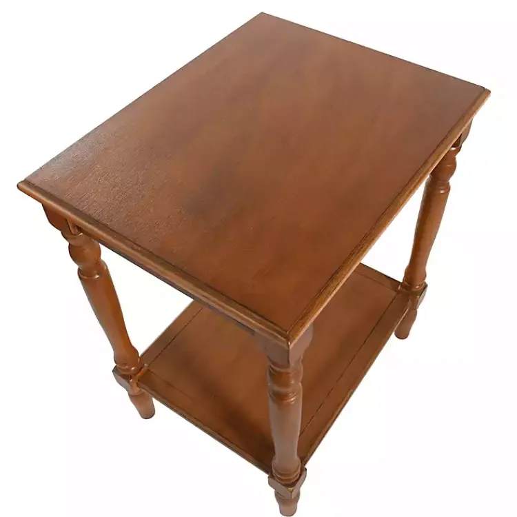 Kirklands Home Honey Wood Sybil Accent Table Brown Clearance