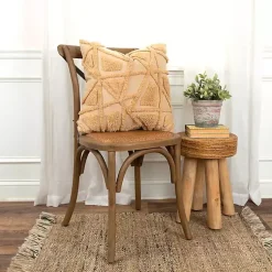 Pillows>Kirklands Home Honey Geo Tufted Throw Pillow Yellow