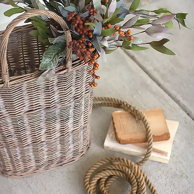 Baskets & Boxes>Kirklands Home Honey Wicker Tall Oval Baskets, Set of 2 Brown