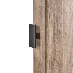 Kirklands Home Honey Woodgrain Wall-Mounted Cabinet Tan Hot