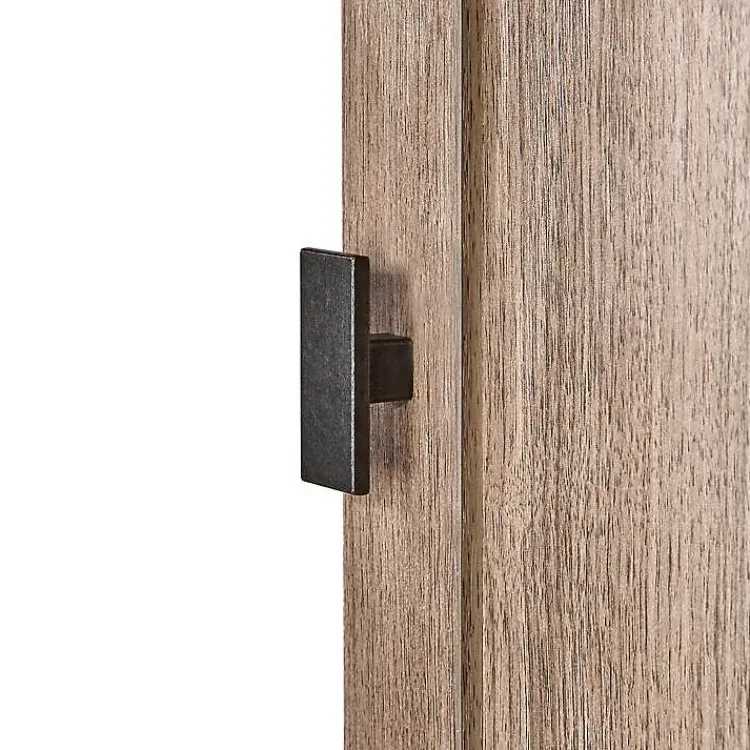 Kirklands Home Honey Woodgrain Wall-Mounted Cabinet Tan Hot