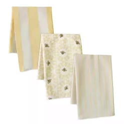 Kirklands Home Honeybee Sunshine 3-pc. Christmas Towel Set New