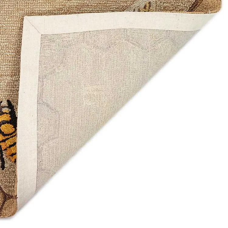 Kirklands Home Honeycomb Bees Outdoor Area Rug, 5x7 Hot