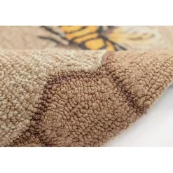 Kirklands Home Honeycomb Bees Outdoor Area Rug, 5x7 Hot