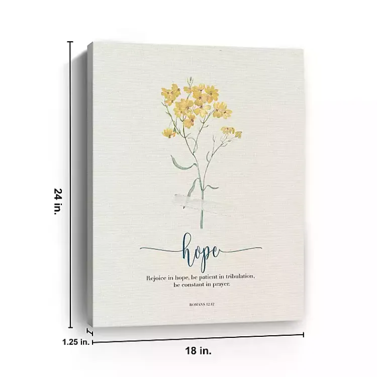 Kirklands Home Hope Affirmations Canvas Art Print, 18x24 in. Discount