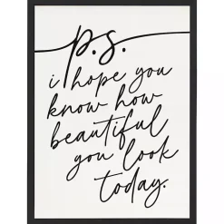 Kirklands Home Hope You Know Framed Wall Plaque