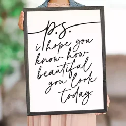 Kirklands Home Hope You Know Framed Wall Plaque