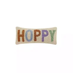 Easter Decorations>Kirklands Home Hoppy Hooked Wool Lumbar Pillow Multi