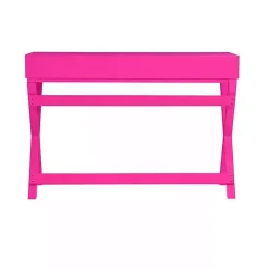 Kirklands Home Hot Wood 2-Drawer Peggy Desk Pink Clearance