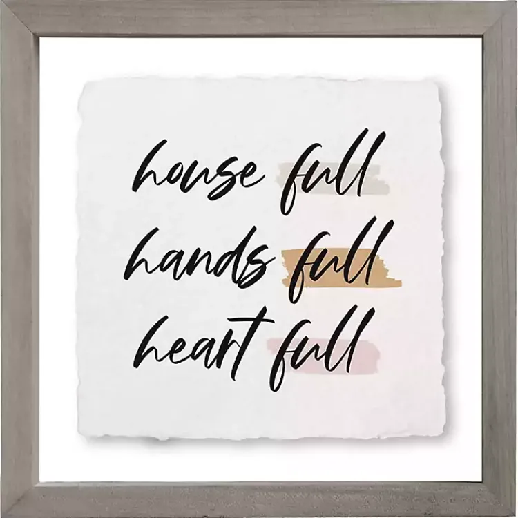 Kirklands Home House Hands Heart Full Wall Plaque New
