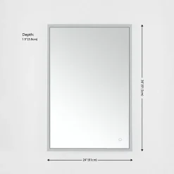 Kirklands Home Houston LED Rectangular Wall Mirror